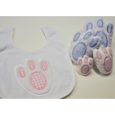 Easter Bunny Foot Applique Plus Snuggly Toys